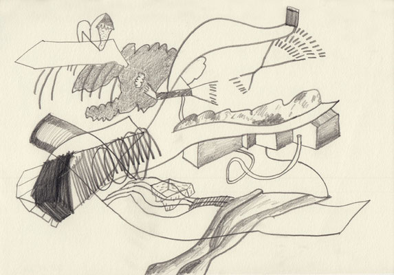 XYZ040 . 2021 . Bleistift auf Papier . 21 x 30 cm