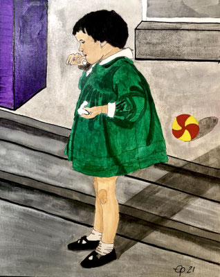 "Elke 1960", januari 2021 (acryl, 24x30)