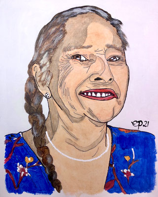 Portret Paula, oktober 2021 (acryl, 24x30)