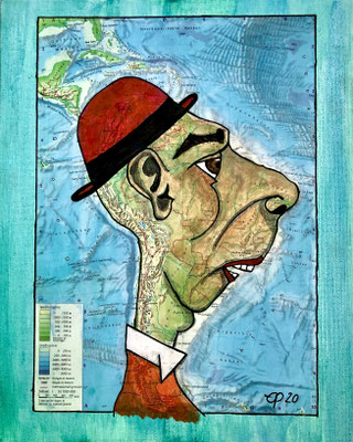 "Poco loco 1", november 2020 (mixed media, acryl, 30x24)