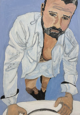 "Good morning" juni 2022 (acryl on canvas, 50x70)
