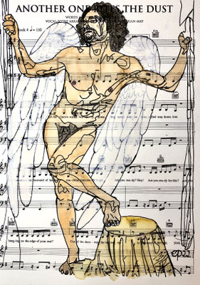 Andrea "the angel", live drawing,  November 02, 2022 (aquarel on paper, 21,8x29)