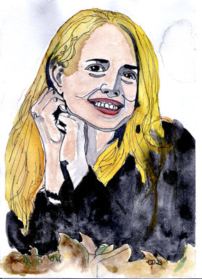 Portret, March 2023 (aquarel on paper, 29,8x21)