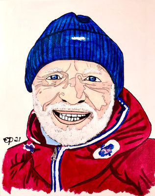 Portret Jürgen, november 2021 (acryl, 24x30)