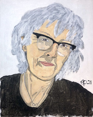 Portret Sienie, juli 2021 (acryl, 24x30)