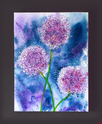 Allium, Acryl, 2015, 100x70x2