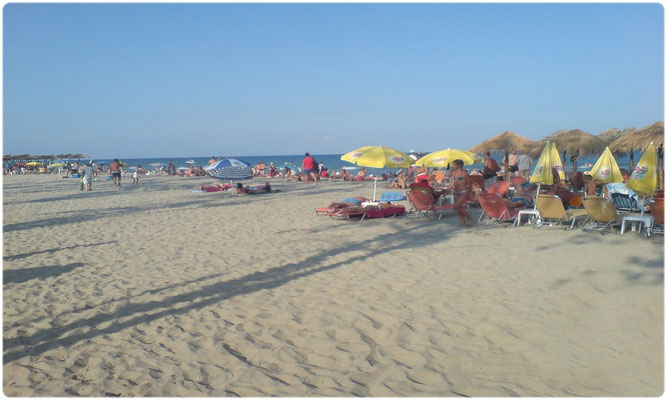 Paralia Pieria sandy beach