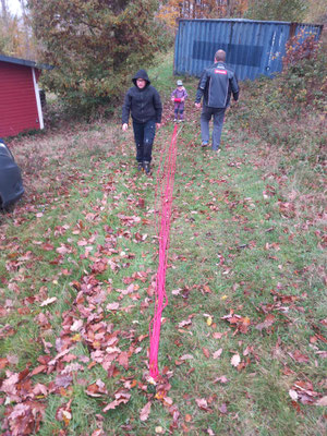 ...auf 9 Meter Länge geschnitten...