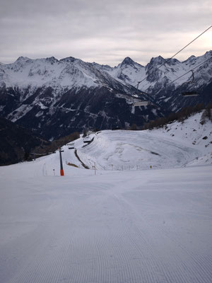 Abfahrt von der Blauspitze