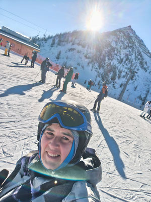 Katrin strahlt im Sonnenschein