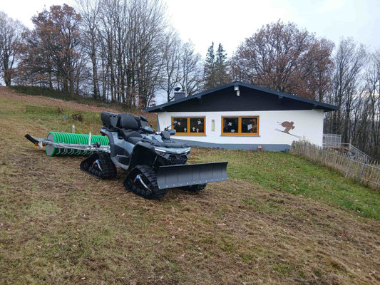 das Quad ist fertig für den Wintereinsatz