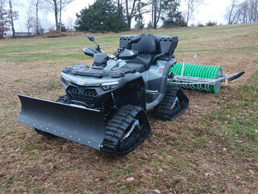 das Quad ist fertig für den Wintereinsatz