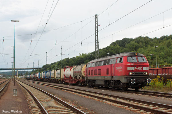 225 021 mit KT 98808 Saarbrücken Rbf Nord - Ludwigshafen BASF Ubf (Sdl. ex 41201), 14.08.2015 