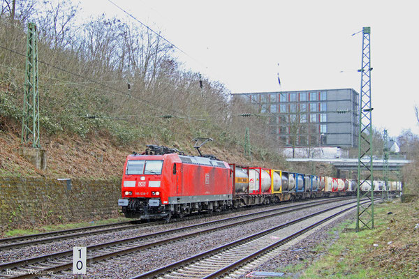 185 038 mit EZ 50940 Forbach/F - Köln-Eifeltor Bez III (Sdl.KV), Saarbrücken 01.04.2015