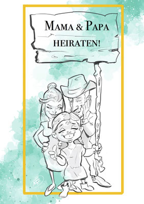 Einladungskarte zur Hochzeit