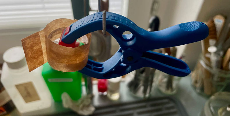 Klebung und Fixierung