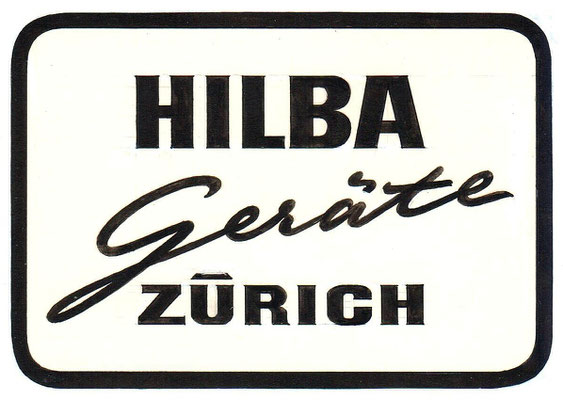 HILBA Logo  1947  ©  HILBA Geräte Zürich