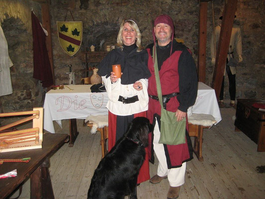 Birgit und Joachim vom Huchenfelde, die zum ersten mal einen zeitsprung wagten.