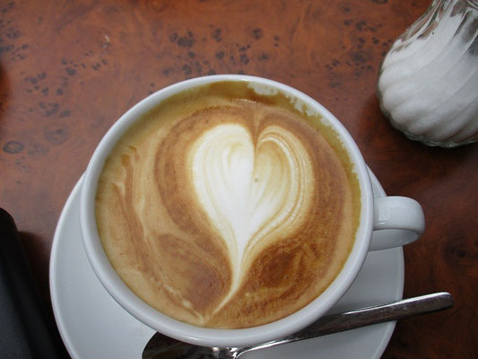 und einen wircklich leckeren, mit Liebe zubereiteten Cuppuchino