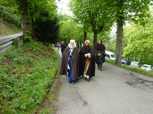 Man kann mit der Kutsche sehr nah an die Burg heran fahren.