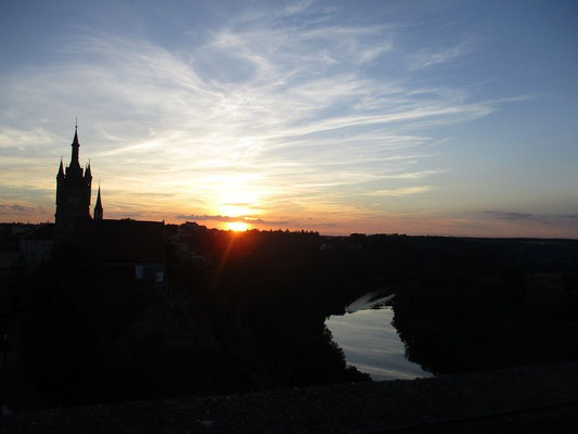 Sonnenuntergang auf dem Roten Turm