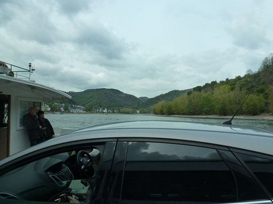 Die Fähre bei Boppard ist schon abenteuerlich.