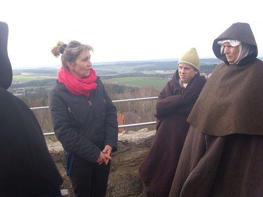 Von dieser Stelle hat man einen herrlichen Ausblick auf den nachweislichen Tunierplatz der Leuchtenberg.