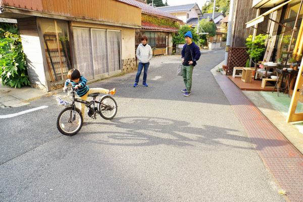 おやつゲットしたあとは自転車の練習~笑