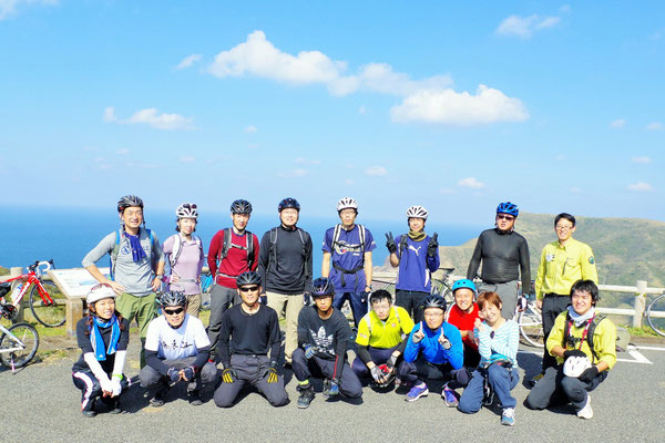 色とりどりな島後チーム♪　サムライくんも参戦です(^'^)