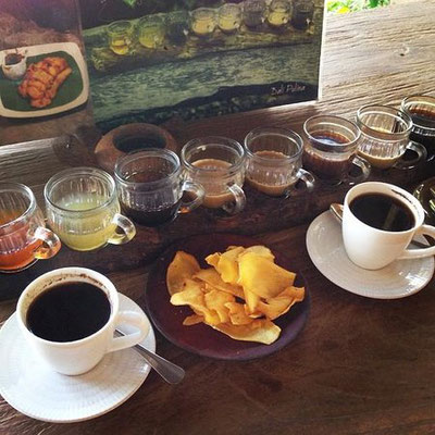 Around the coffee and spices plantation is plenty to discover and to taste. Try the unique "cat poo" Luwak coffee (if you like ;))