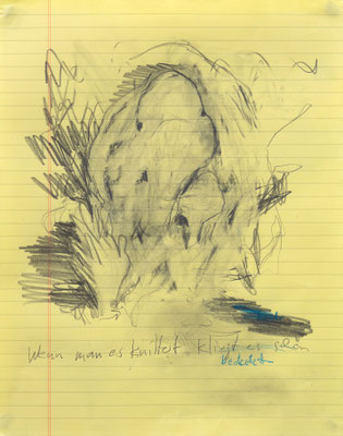 Anna Bittersohl | bedeckt | 2024 | Bleistift,Buntstift auf Papier | 27x21 cm