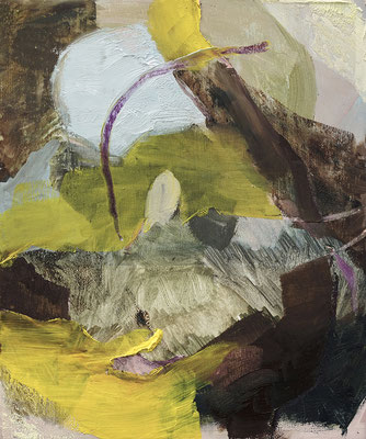 Anna Bittersohl | aufstehen,hinlegen | 2022 | Öl auf Holz | 30x25 cm