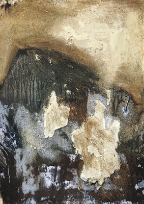 Anna Bittersohl | Sonde | 2022 | Öl,Tusche auf Papier | 29,7x21 cm