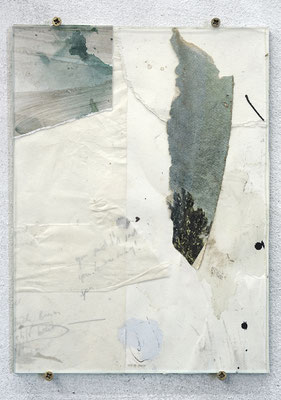 Anna Bittersohl | Baum | 2022 | Collage zwischen Glasplatten | 24x18 cm 