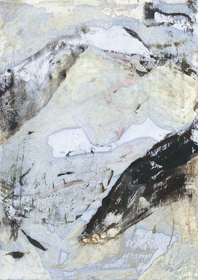 Anna Bittersohl | nicht so wie man denkt | 2022 | Öl,Tusche auf Papier | 29,7x21 cm