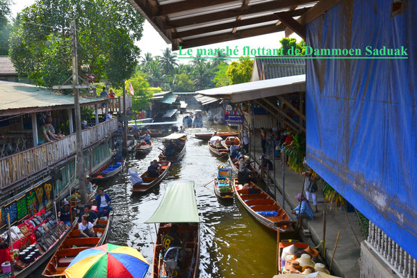 Marché flottant de Dammoen Saduak