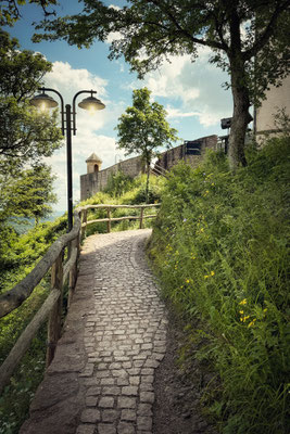 Weg zur Wartburg, Eisenach, Thüringen, Deutschland