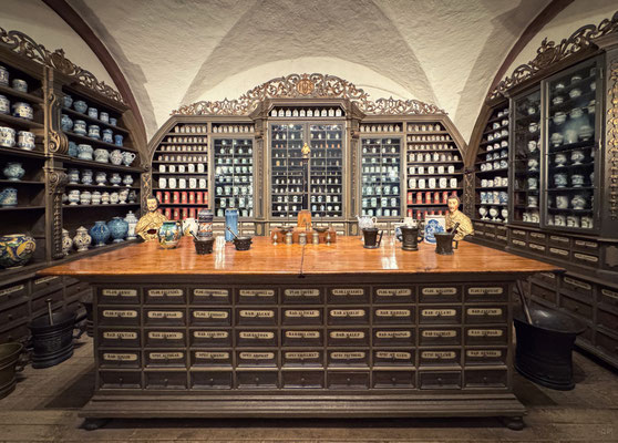 Apothekenmuseum, Schloss Heidelberg, Baden-Württemberg, Deutschland