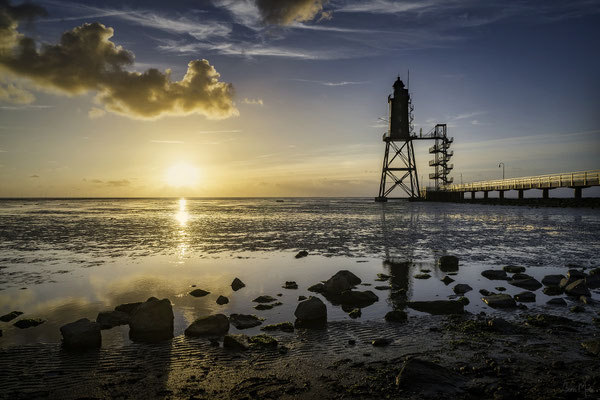 Leuchtturm Obereversand, Nordsee, Deutschland
