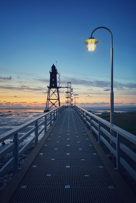 Leuchtturm Obereversand, Nordsee, Deutschland