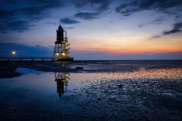 Leuchtturm Obereversand, Nordsee, Deutschland