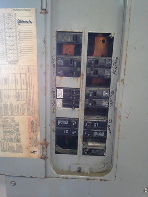 Electrical panel is not in compliance