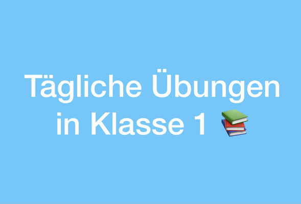 Lernzeit zu Hause in Klasse 1