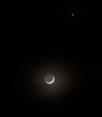 Venus und Mond am 22.03.2015
