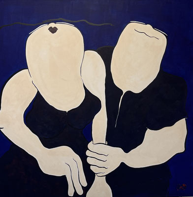 Hold me - 100x100 - acryl