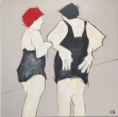 Girls' talk - Acryl - 120x120