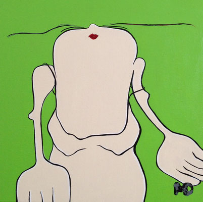 Steal Away (Green) - Acryl - 50x50