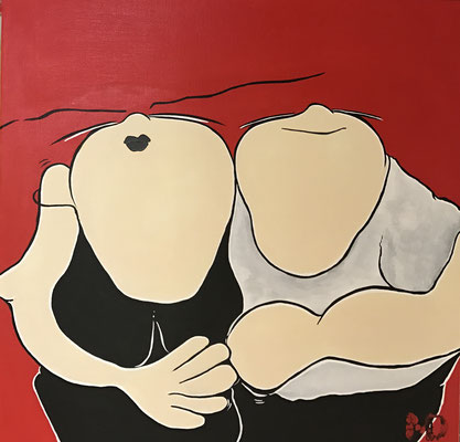 When Love comes your way" - Acryl - 50x50