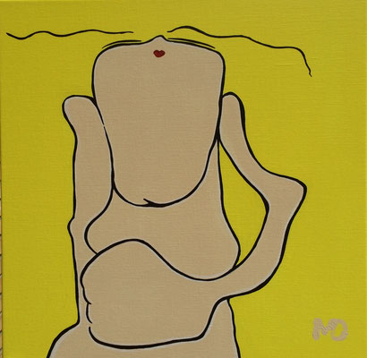 Let it be me (Y) - Acryl - 50x50