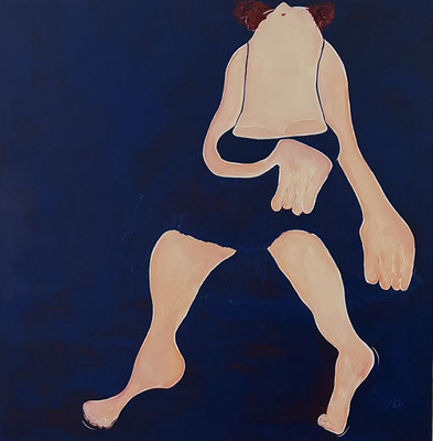 Effe uitblazen - 100x100 - acryl